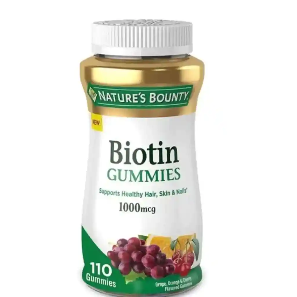 Biotina Suplementonatures Bounty | 110 Gomas Uva, Naranja Y Cereza