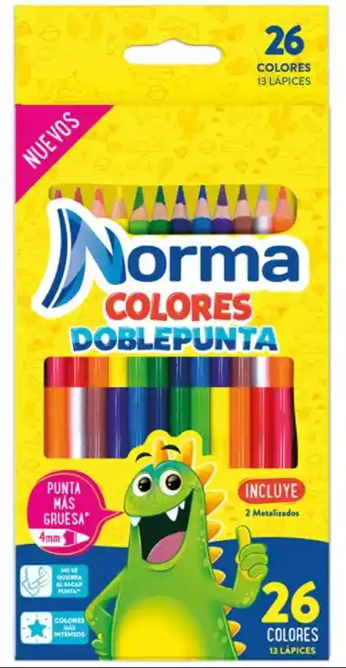 Color Colores Norma Doble Punta Caja X 12 Unidades