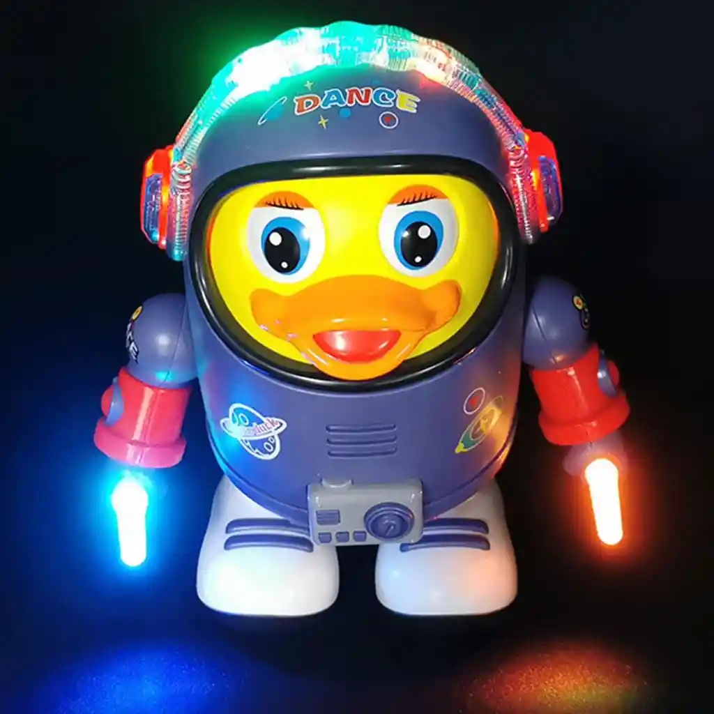 Robot Bailarín Pato Espacial Con Luces Astronauta