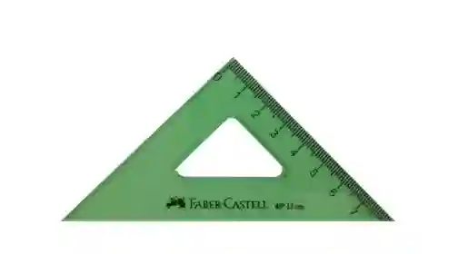 Faber Castell Regla Escuadra 45° /12 Cm