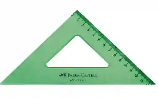 Faber Castell Regla Escuadra 45° /21 Cm