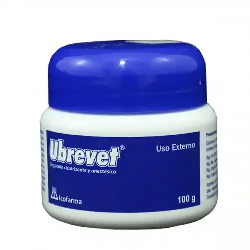 Ubrevet, Unguento Cicatrizante Y Anestesico 100 Gr