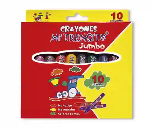Crayones Crayon Mi Trensito Jumbo X10