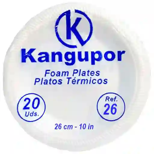Kangupor Plato Desechable Ref 26