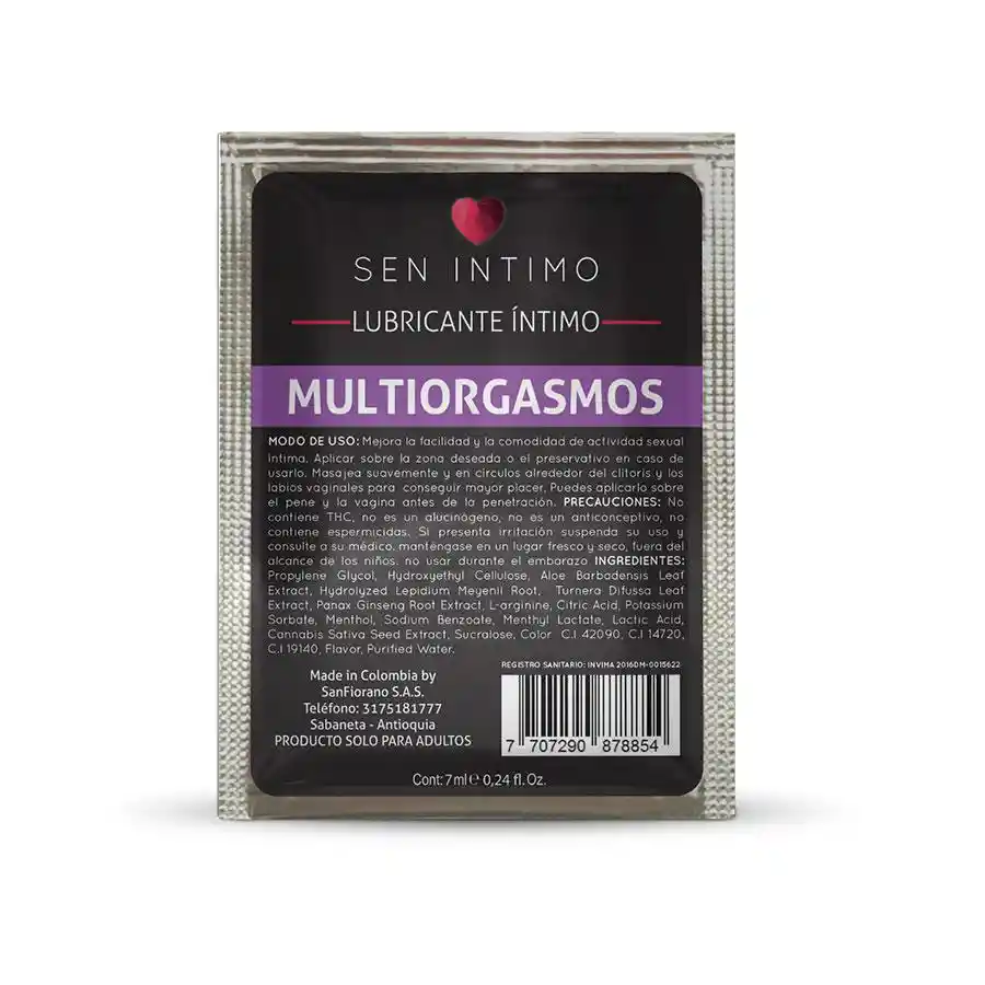 Multiorgasmo Sen En Sachet Gcc423