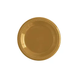 Plato Dorado Biodegradable Oxo 6"