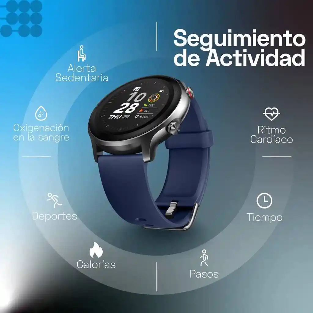 Reloj Smartwatch Bluetooth Cubitt Negro Ct4