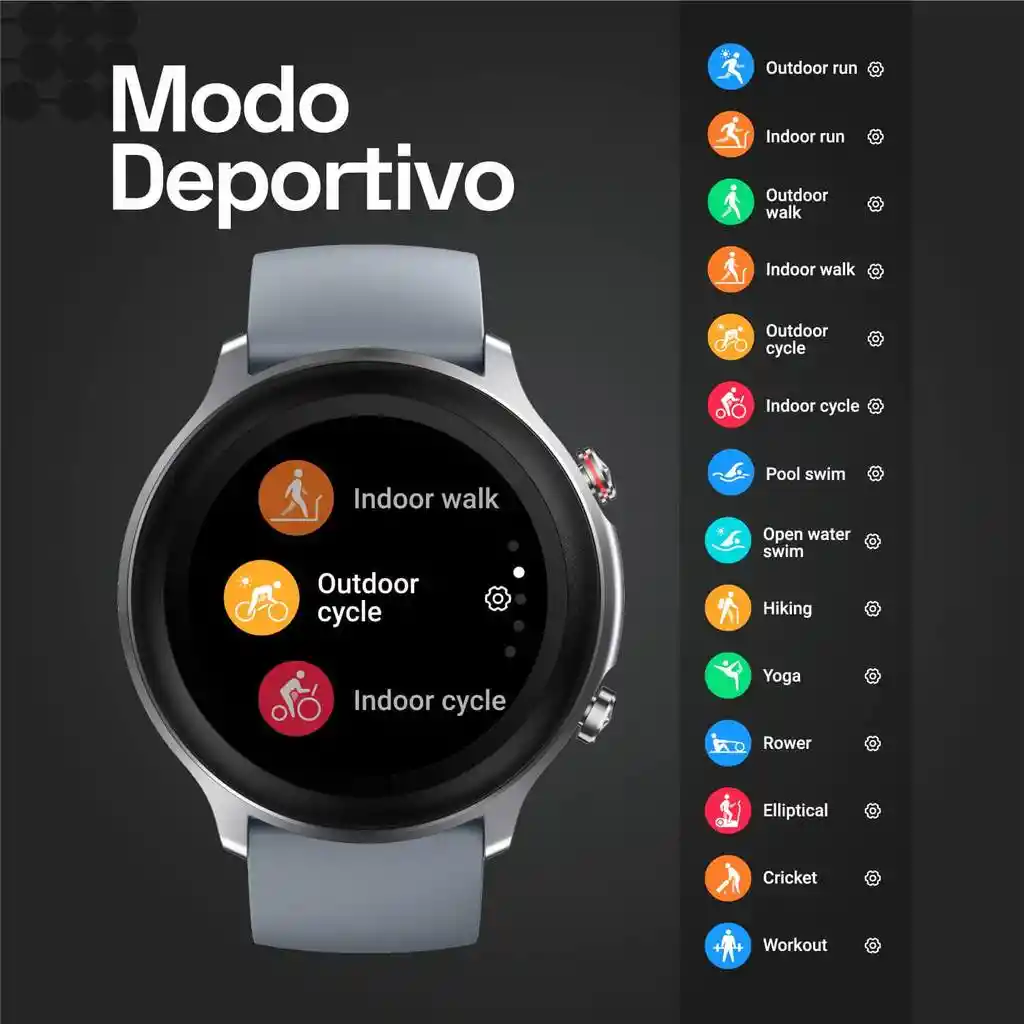 Reloj Smartwatch Bluetooth Cubitt Negro Ct4