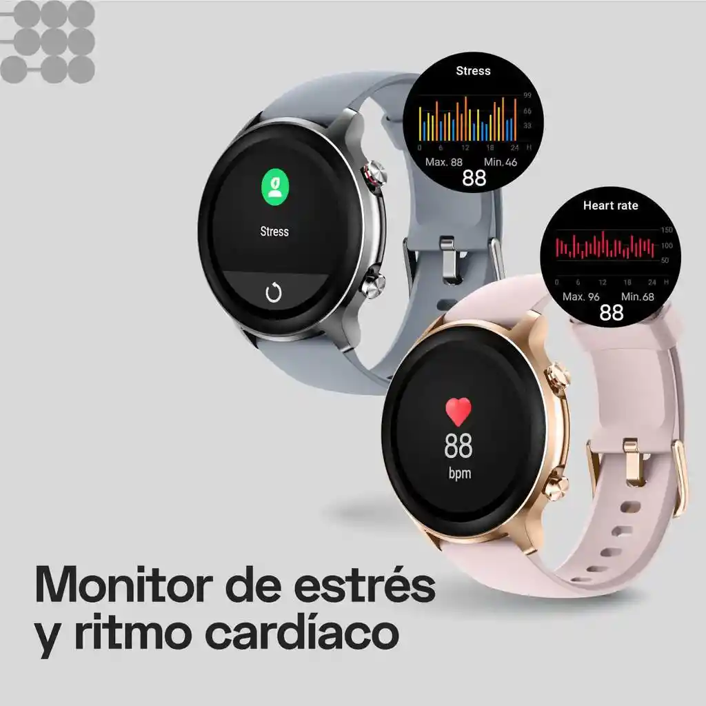 Reloj Smartwatch Bluetooth Rosa Cubitt Ct4