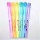 Resaltadores Kawaii X6 Colores Pastel Tapa Oso