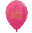 Globo Bomba R-12 Happy Birthday Coronas X 50