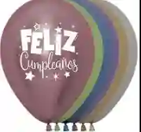 Globos Bombas R-12 Feliz Cumpleaños Reflex Surt X 12