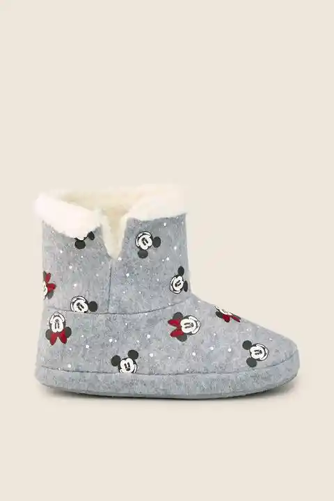 Pantuflas Mickey Tipo Botin Talla L