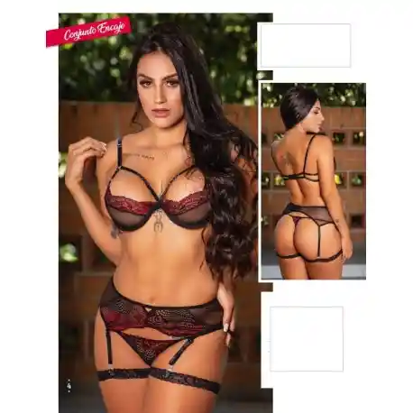 Conjunto Liguero Y Ligas Marcela