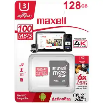 Maxell Memoria Micro Sd 128Gb Cl