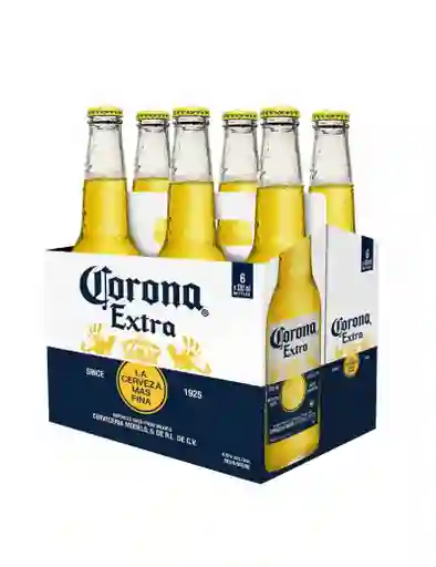 6 Botellas Corona Cerveza Extra Sixpack