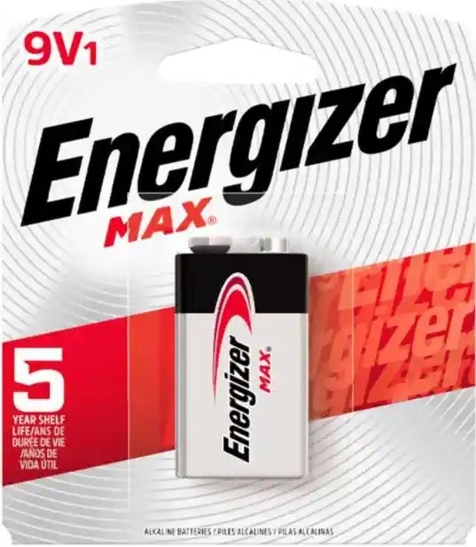 Energizer Pila Alcalina 9 Voltios Cuadrada