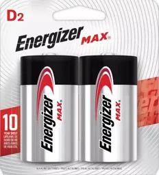 Energizer Pila Tipo D Alcalina