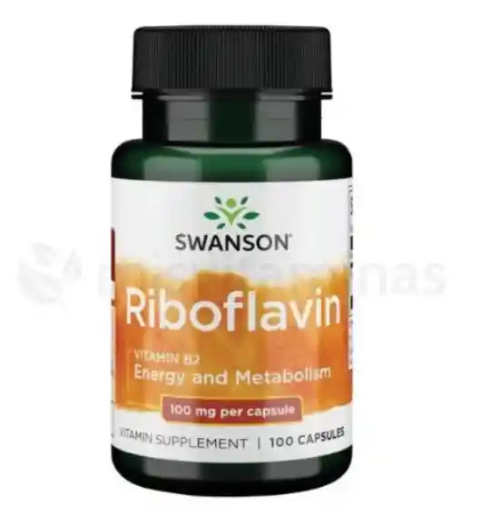 Riboflavin 100 Mg Swanson 100 Capsulas