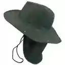 Sombrero Pescador Pesquero Safari Sol Capa Cuello Deporte Verde