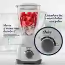 Oster Licuadoracon Vaso De Vidrio Y Control De Perilla 1.5 L Blanca