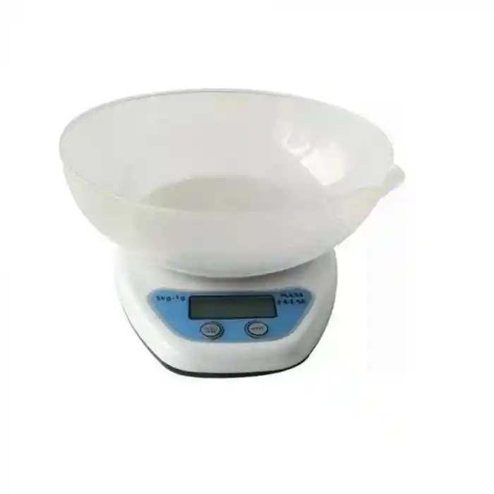 Gramera Digital Con Bandeja Pesa De 5kg Cocina