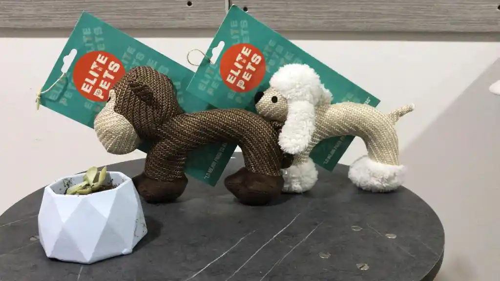 Juguete Peluche De Poliéster Para Mascota Por Unidad. (café/beige)