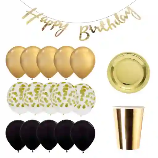 Birthday Celebration Kit Gold