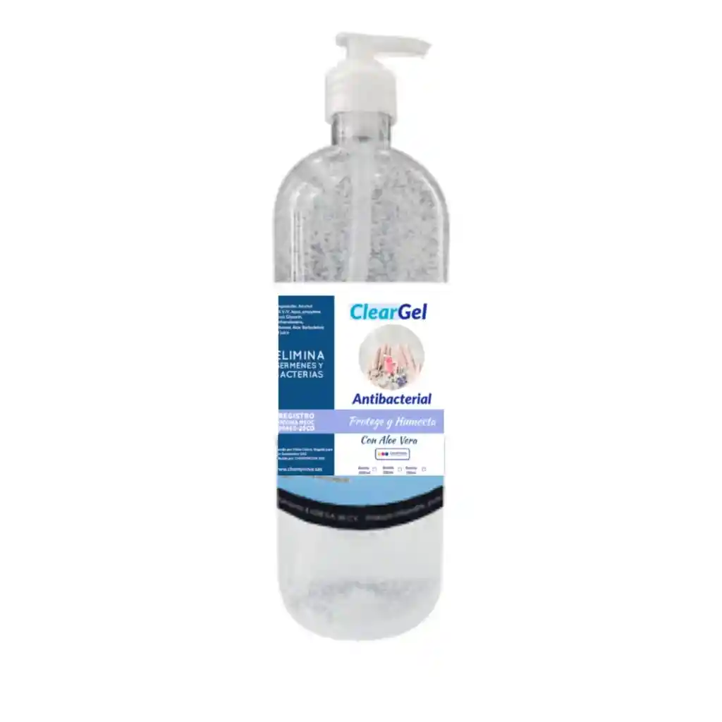 Gel Antibacterial Al 70% Cleargel Tapa Cremera | 1 Litro