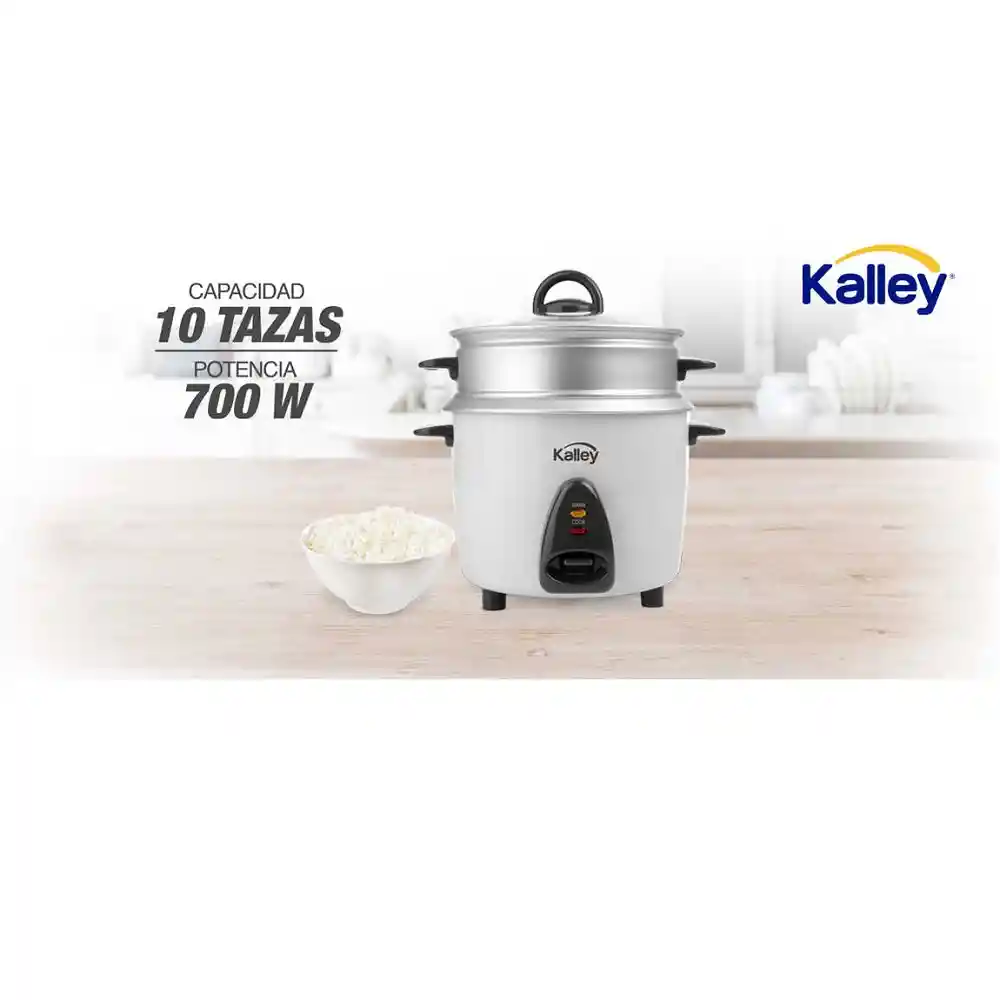 Kalley Arrocera 10 Tazas K-Rcw18 1.8 Litros/ 2 Libras Blanca