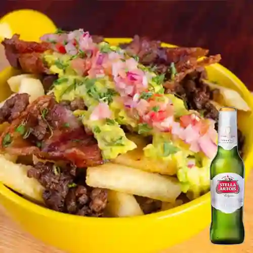 Combo Papa Burger Mexicana + Stella Artois Bot. 330ml