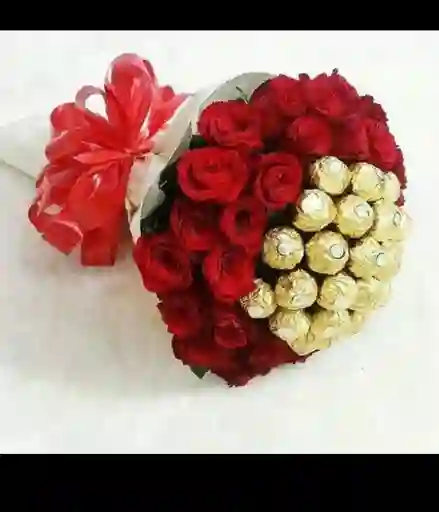 Chocolates Bouquet Rosas Y