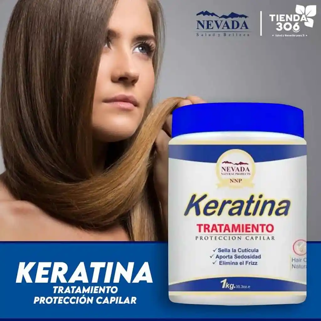 Nevada Tratamiento Keratina Renovación Y Reconstrucción Capilar 1 Kg.