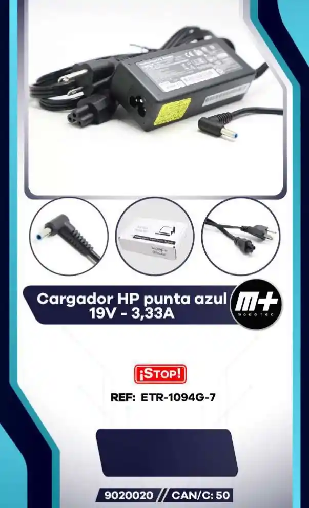 Hp Cargador Punta Azul
