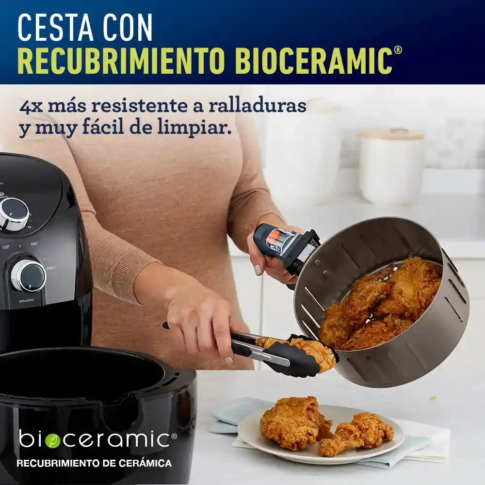 Oster Freidora De Airebioceramic 3.2 Litros Ckstaf7601