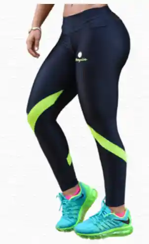 Leggins Deportivo Negro-verde