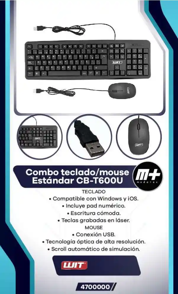 Combo Teclado/mouse Estandar