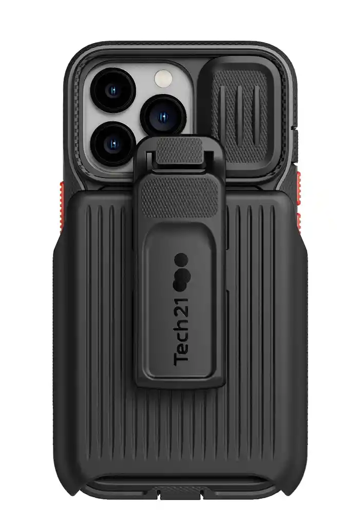 Estuche Protector Iphone 13 Pro Marca Tech21 Evo Max Con Funda Negro