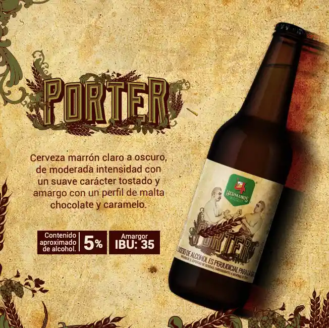 Cerveza Artesanal Porter.