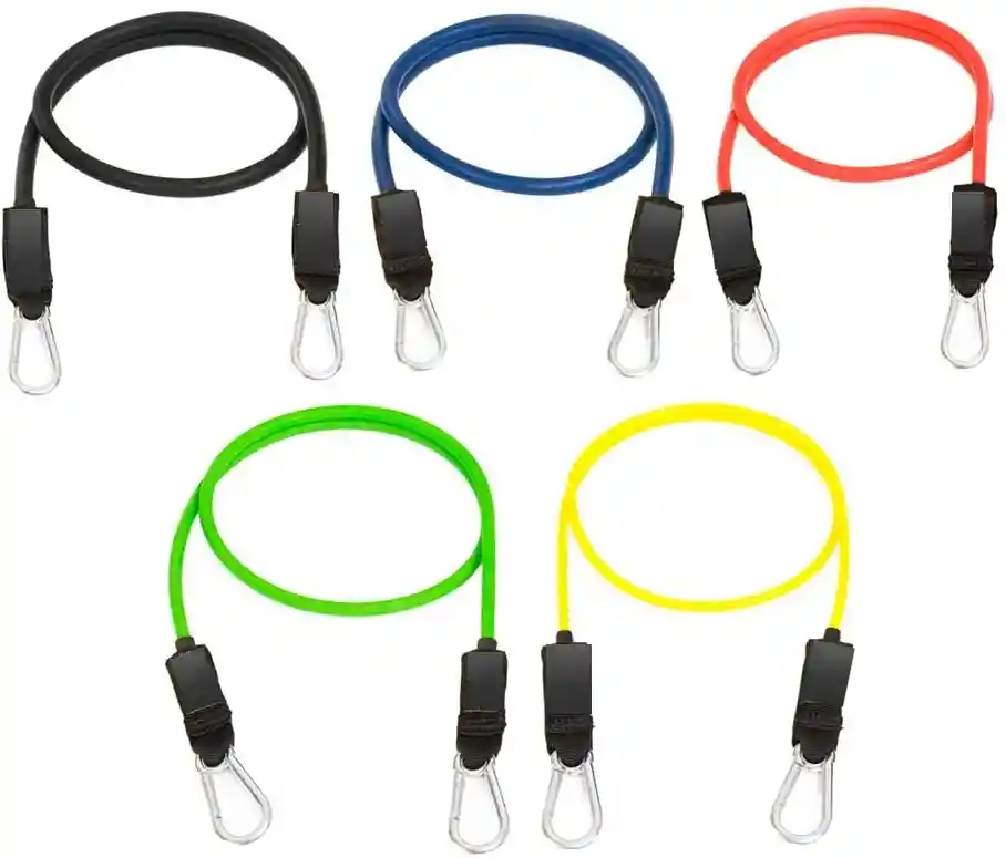 Teratubos Bandas Elásticas Profesionales Con Mosquetones Resistencia Tonificador 115lbs