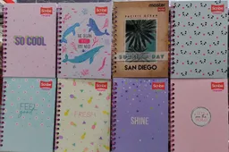 Cuaderno Cuadriculado Argollado Mujer Pasta Dura