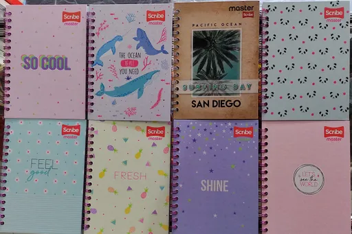 Cuaderno Cuadriculado Argollado Mujer