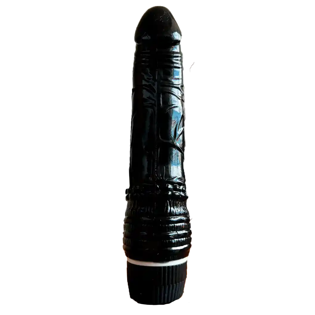 Vibrador Anal Vaginal Consolador Punto G Dildo Multi Velocidad Dong 18cm Negro