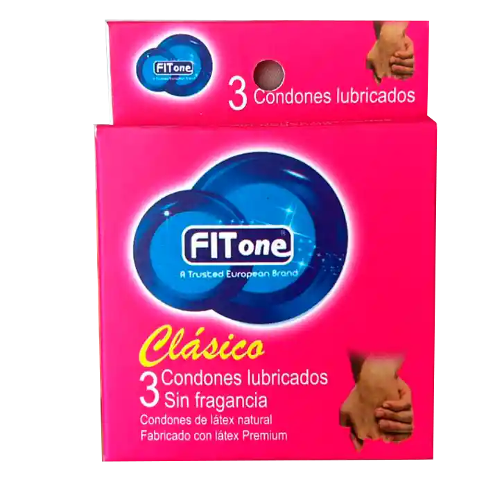 Caja X 3 Preservativo Condon De Latex Condones Fit One