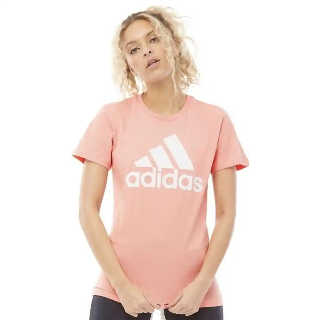 Talla,-camiseta Mujer Adidas Badge Of Sport T-shirt Coral | Original