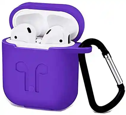 Estuche En Silicona Airpods 1/2 Morado