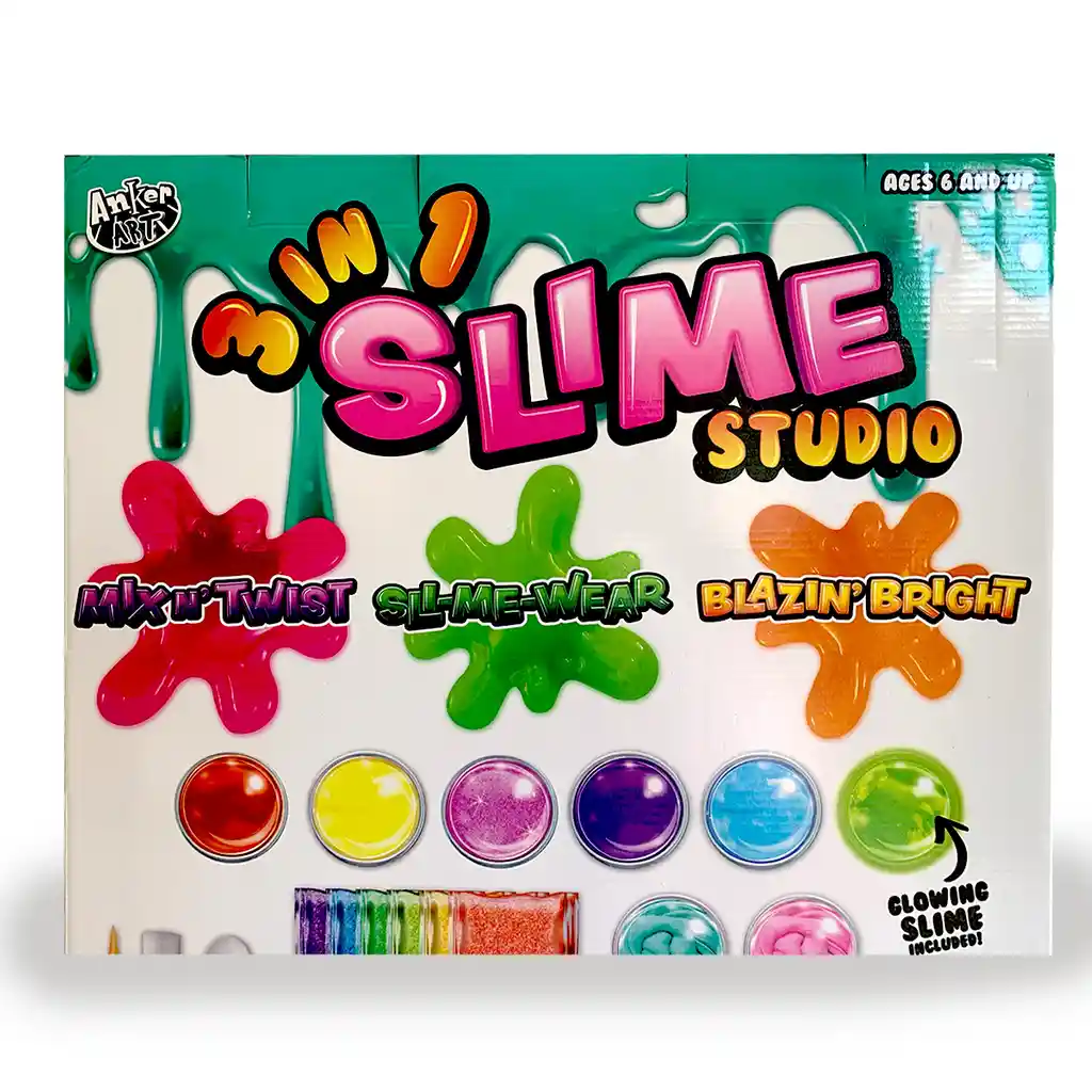 Kit Slime 3 En 1 Gigante Studio Laboratorio