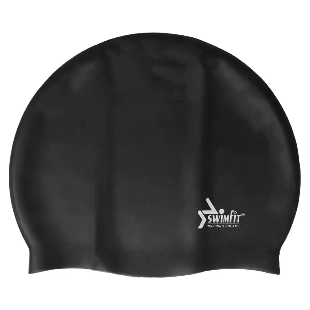 Gorro De Silicona Para Natación Swimfit Adulto | Negro