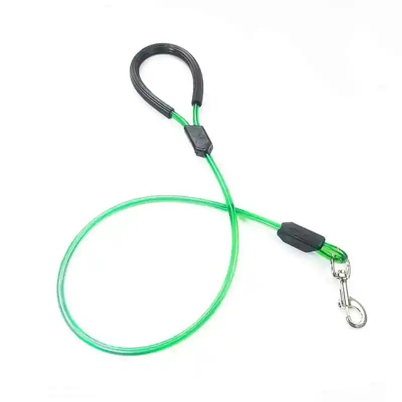 Verde Manzana - Correa Perro Reforzada Para Mascotas Con Cable De Acero Y Gancho De Seguridad | 120 Cm