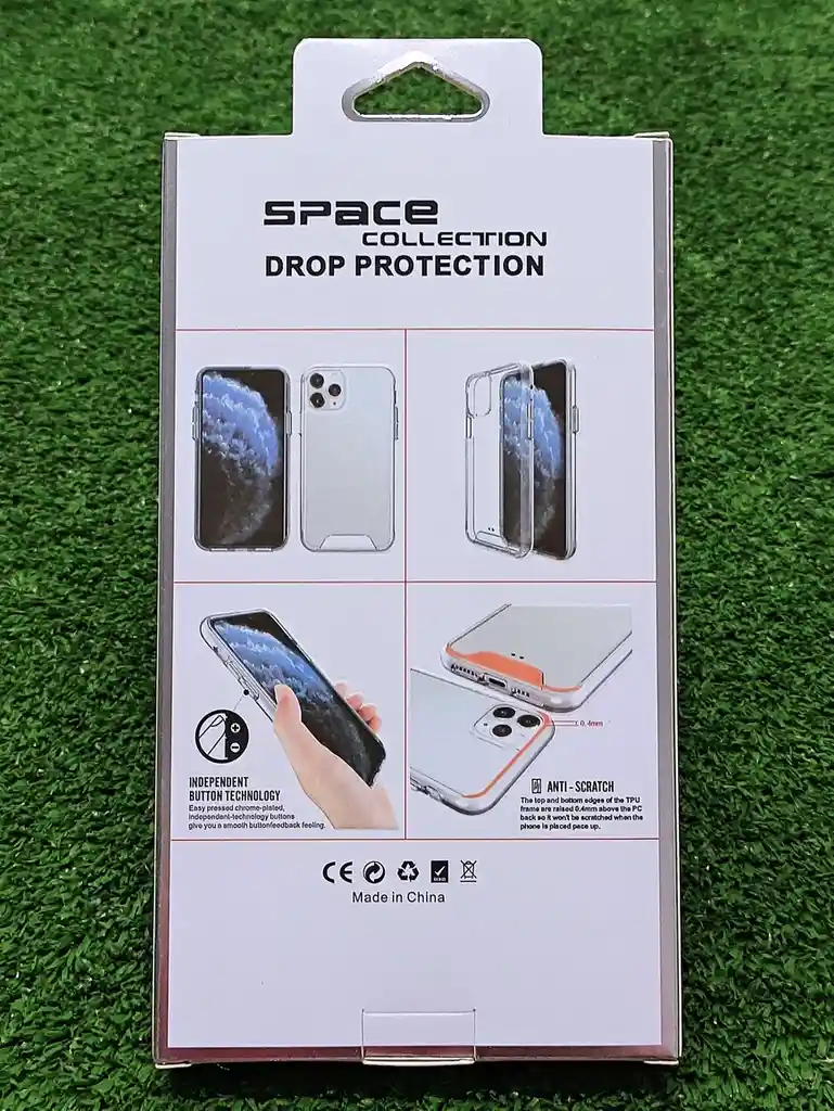 Iphone12 Pro Max Forro Protector| Case Rigido | Space Transparente| Iphone | Carcasa | Funda | Anti Humedad